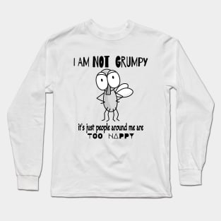 funny grumpy mood Long Sleeve T-Shirt